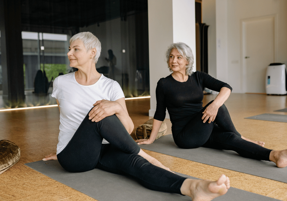 mat pilates class in banbury